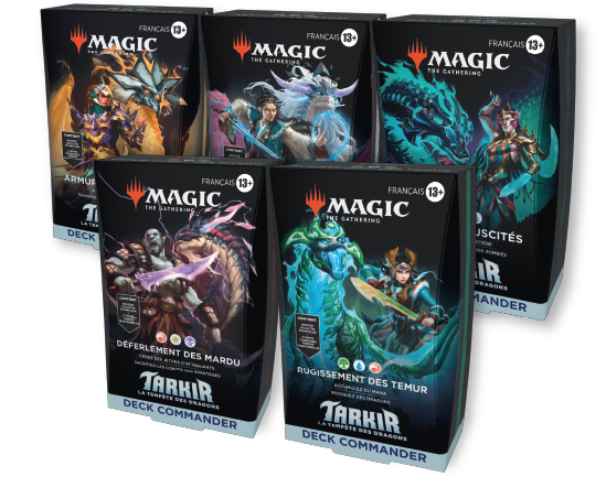 Tarkir : la tempête des dragons - Lot de 5 Deck Commander - Magic the gathering