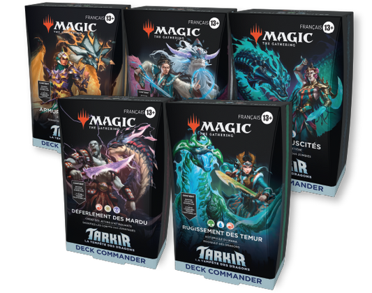 Tarkir : la tempête des dragons - Lot de 5 Deck Commander - Magic the gathering